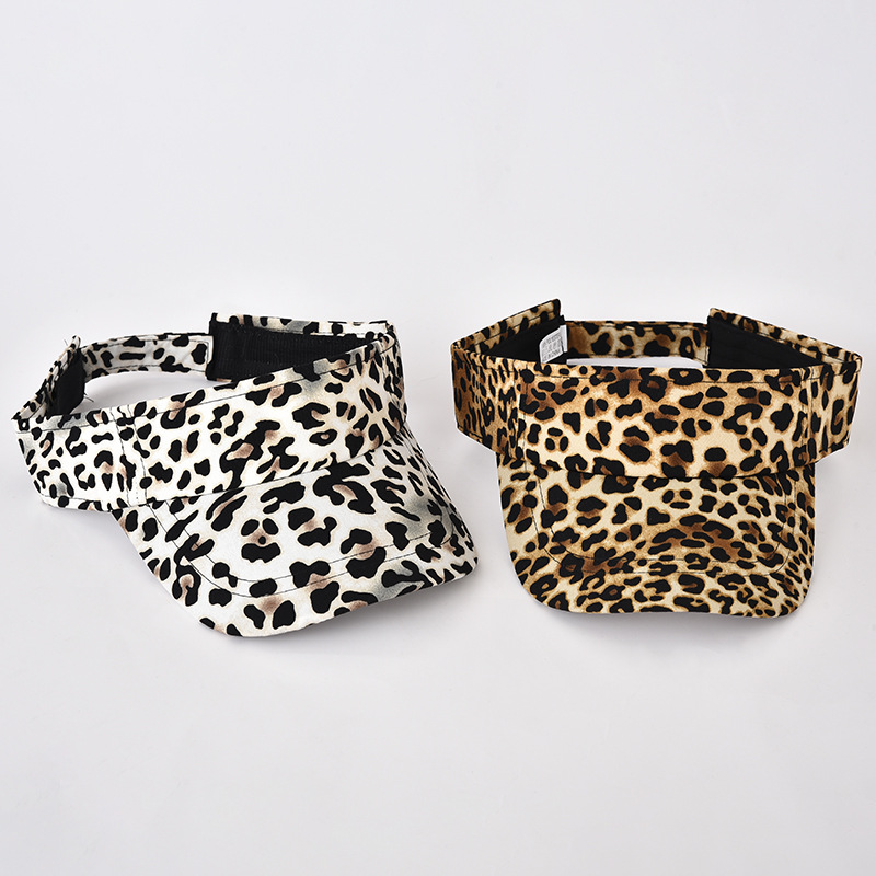 Korean personality leopard hat fashion women's empty top hat Joker women's baseball cap duck tongue tide sun hat manufacturers wholesale