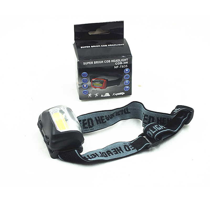 New foreign trade outdoor cob headlamp fishing headlamp 3W strong light camping headlamp emergency convenient