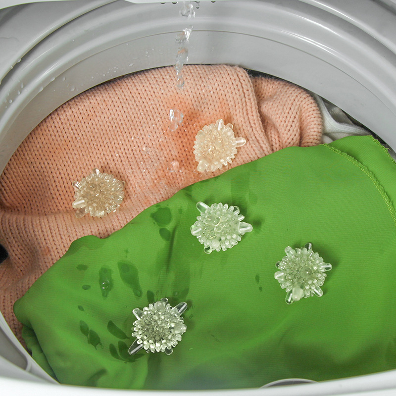 透明实心款洗衣球 魔力去污防缠绕家用清洁洗衣服器洗衣机洗护球