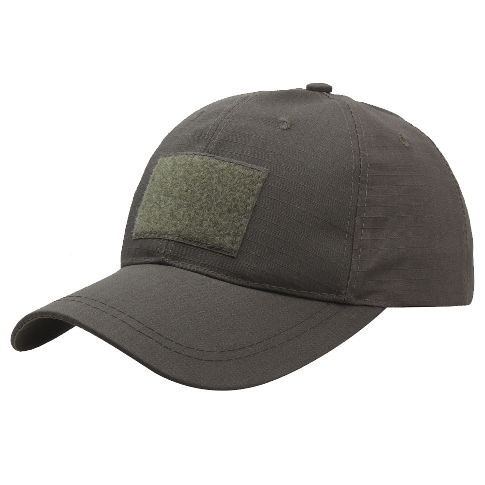 Wholesale solid color baseball cap Velcro cap outdoor sun hat training cap camouflage hat spot