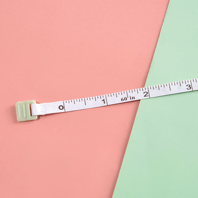 Square automatic telescopic 1.5 meters tape measure gift plastic tape measure measuring clothes Nordic style soft ruler can print logo