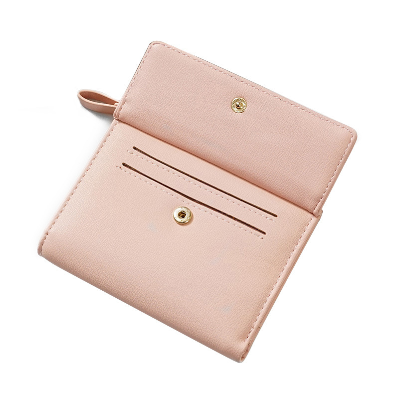 Bosiou 2024 women's short wallet two fold women's wallet new Korean style small wallet multi-card position factory direct sales