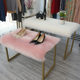 Plush white plush mat desktop running table display blanket clothing store window decoration wool-like carpet