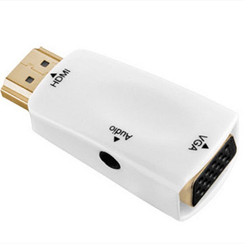 HDMI штекер на VGA Женский адаптер с аудио HDMI конвертер компьютерный проектор HD конвертер 1080P