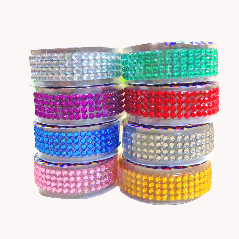 Cross-border products explosive box accessories self-adhesive acrylic drill tape DIY photo album decorative crystal sticker