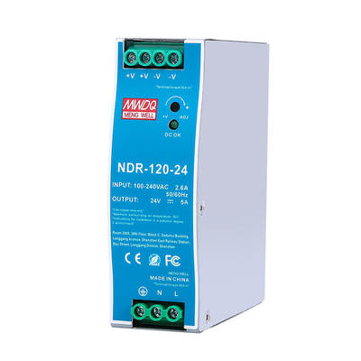 NDR-120-24 switching power supply 120W DC output thin rail power supply 24V5A rail switching power supply