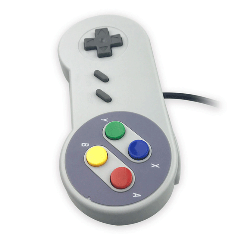 Usb超任インターフェイス有線ゲームハンドルレトロレトロゲーム機pcテレビハンドルメーカー供給|undefined