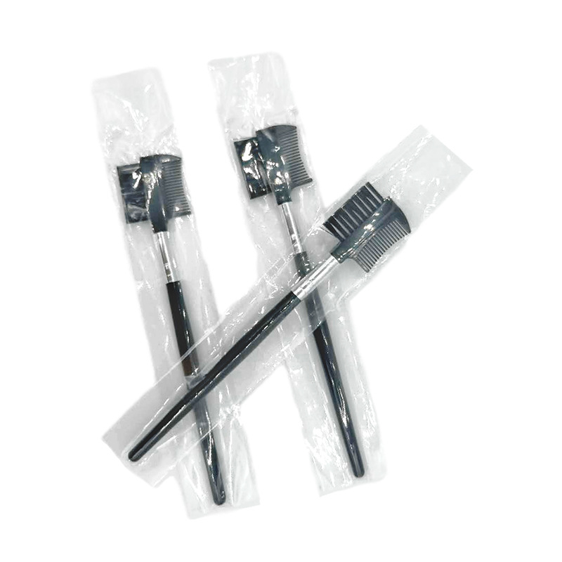 Double Eyebrow Brush Eyebrow Brush Single Dual-purpose Eyebrow Brush Set Disposable Eyebrow Comb Eyelash Brush Comb Long Handle Eyelash Brush