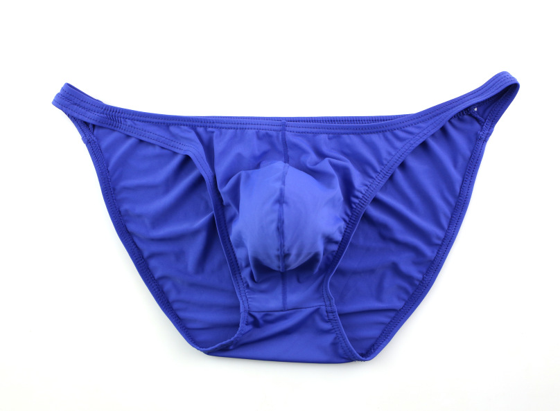 Factory direct ice silk briefs men's underwear summer breathable sexy young men's briefs