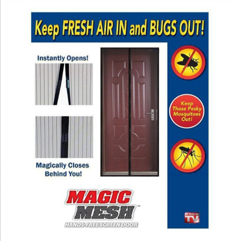 Summer mosquito-proof door curtain Velcro installation magnetic buckle screen door automatic closed magnetic partition screen door curtain screen
