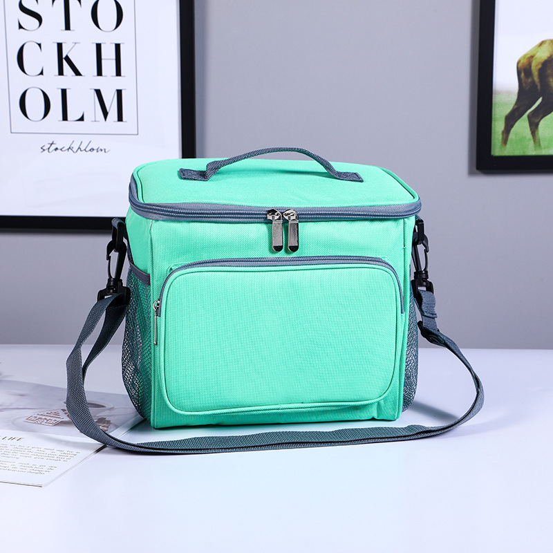 New Modern Simple Shoulder Oxford Cloth Portable Outdoor Insulated picnic Bag Lunch Box Bag Cold Ice Bag