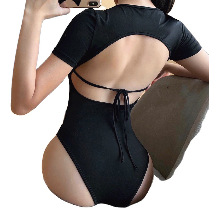 2020 Foreign Trade European and American Clothing Summer New Sexy Slim One-piece Top Backless Bodysuit