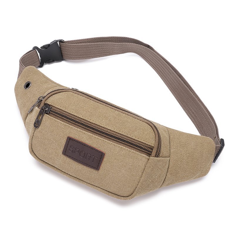 2023 new women's shoulder bag canvas sports bag messenger bag outdoor running bag wholesale waist bag for men
