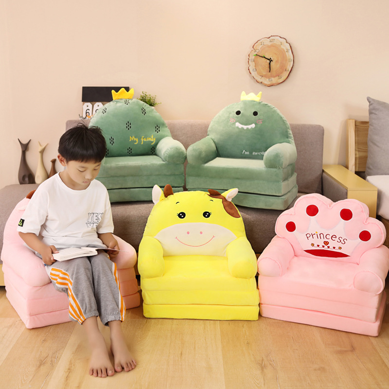 Children's Cute Cartoon Folding Small Sofa Girl Princess Baby Toddler Reading Area Tatami Lazy Seat Stool