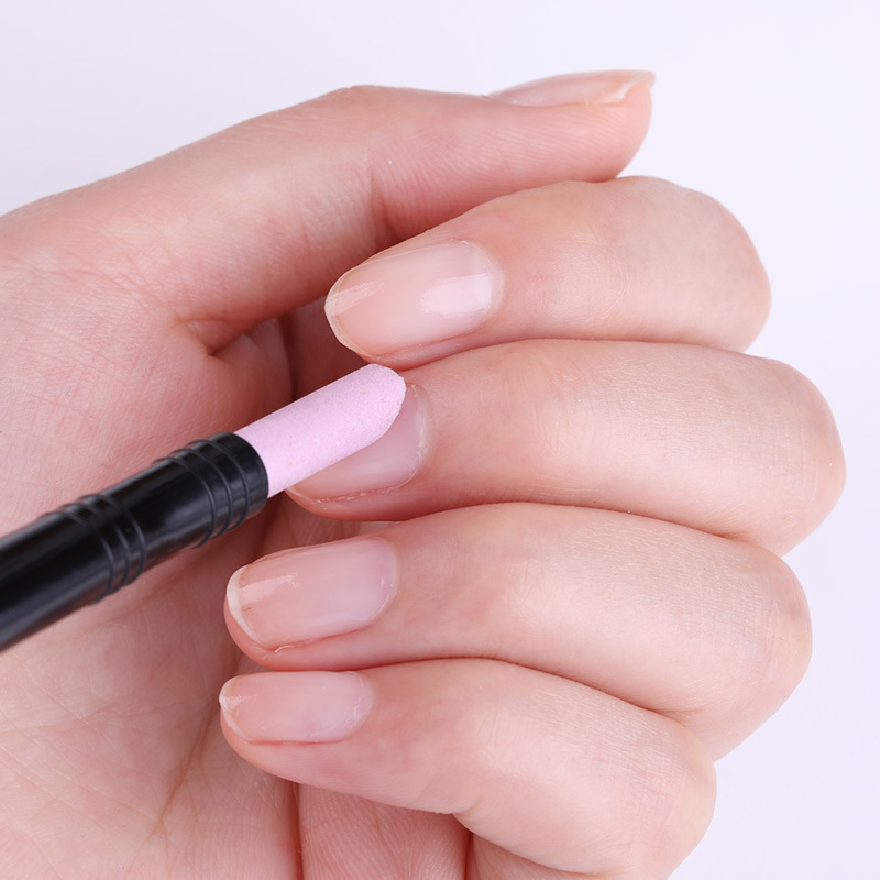 Cross-border Nail Art Double-headed Quartz Pen Multifunctional Exfoliating Repair Sanding Pen Armor Surface Sanding Fine Sanding Rod