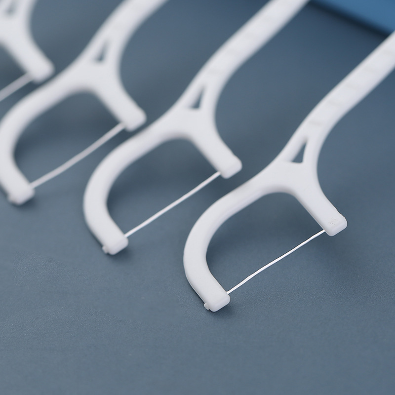 Household high tension floss stick ultra-fine bow cleaning teeth toothpick line household teeth floss line wholesale