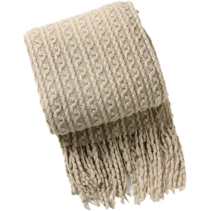 Sofa Blanket Knitted Blanket Nordic Sofa Towel Cover Cloth Tassel Wool Blanket Air Conditioning Blanket Nap Blanket Bed End Blanket