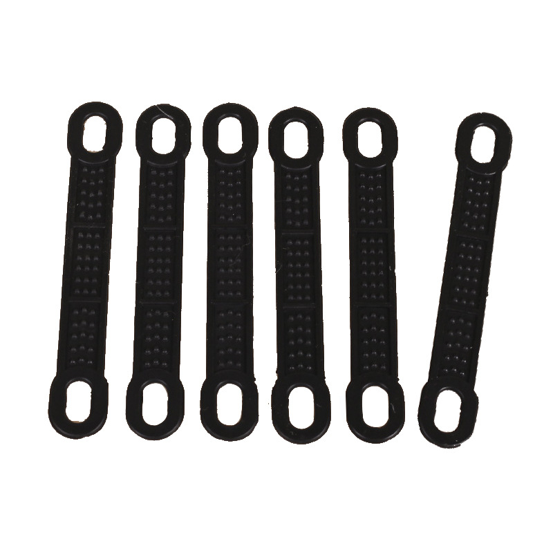 Factory Direct clothes hanger special large silicone double hole anti-slip strip high transparent double hole silicone anti-slip cover non-slip leather
