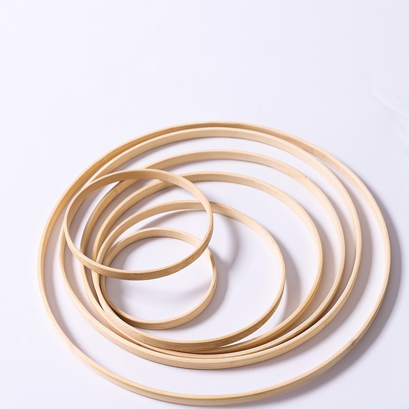 Factory direct dream catcher bamboo ring lantern cross embroidery shed tools round bamboo embroidery ring frame manual disc