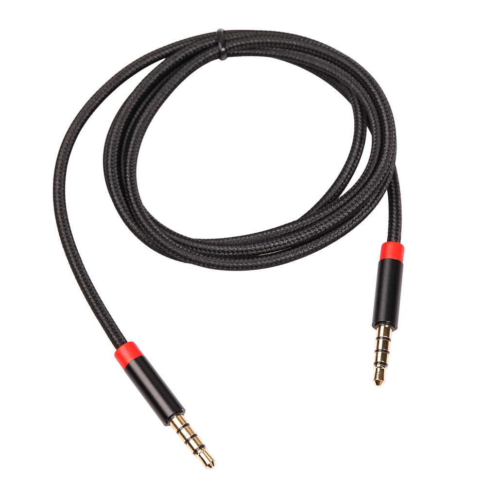 All copper four-level plug support microphone 3.5mm public-to-public audio cable support mobile phone sound card 4 audio cable