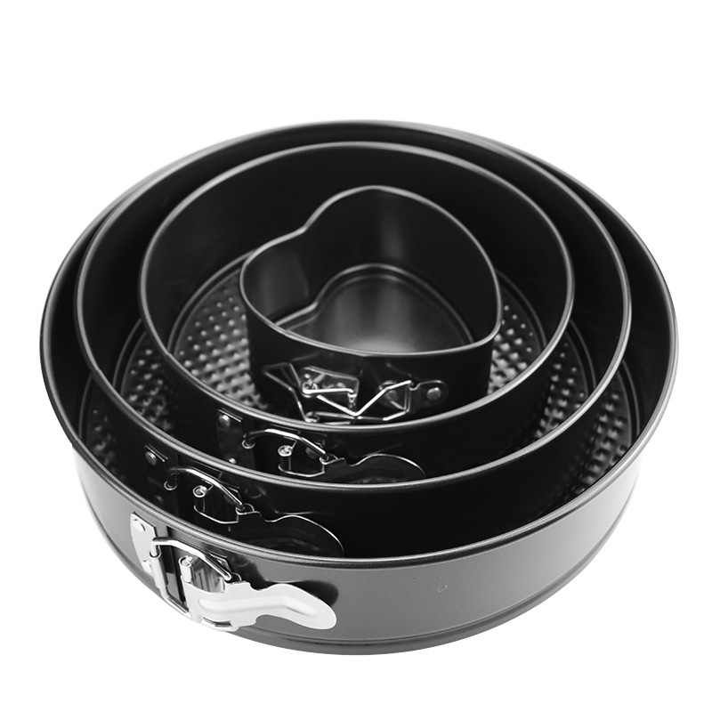 Round Cake Mold with Lock Baking Tray Baking Dish Cake Mold Set Not Stain Chiffon Cake Baking Tray