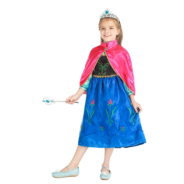 Frozen Children's Clothing Anna Dress Princess Dress Frozen Anna Dress Performance Dress Cosplay