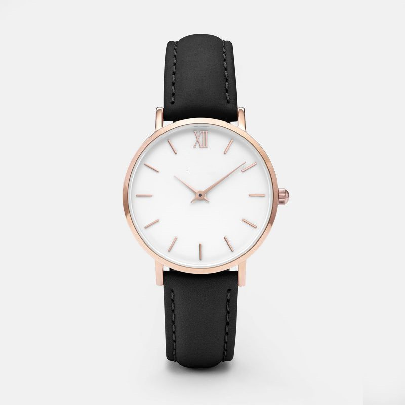 AliExpress Explosions watch Simple Casual Roman Scale Women's watch No LOGO Belt Fashion watch Women