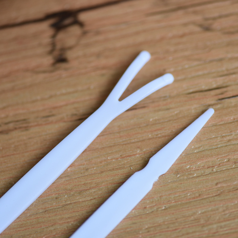 Fork tweezers Y Fork Double eyelid stickers auxiliary Fork White beauty tools pointed molding stick
