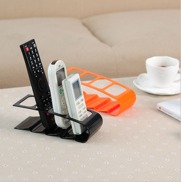 Korean-style Creative Four-compartment Remote Control Storage Rack Storage Box Plastic Desktop Rack Storage Holder