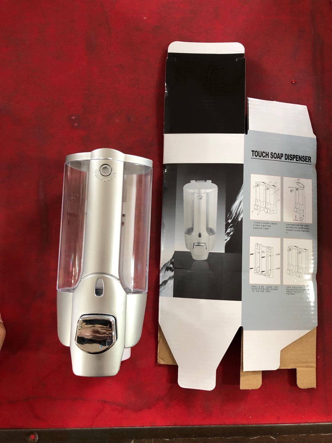Kitchen Hand Washing Soap Dispenser 350ml Hotel Disinfection Manual Soap Dispenser Electroplating Foam Washing Mobile Phone