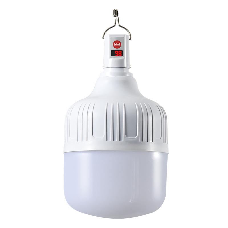 Solar charging display bulb light night market stall light outdoor LED emergency light bright battery charging light