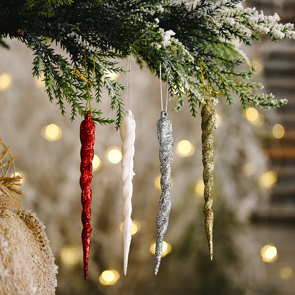 Haobei Christmas decoration supplies colorful ice bar pendant creative pendant magic stick hanging piece small tree thread hanging ornament_voghion.com