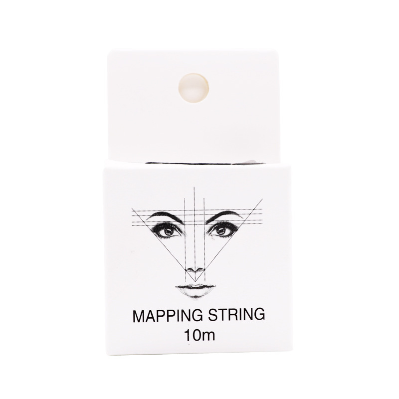 Tattoo eyebrow line with ink semi-permanent makeup microblade pre-inked eyebrow pencil marking line MAPPING STRING