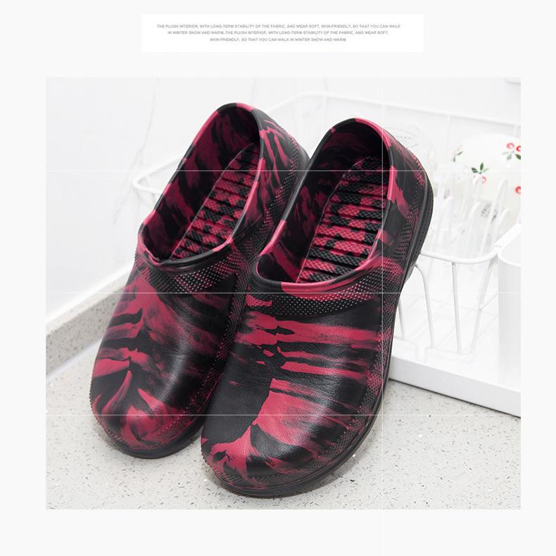 2020 new kitchen shoes non-slip oil-proof chef shoes rain shoes hotel restaurant food factory work shoes a generation of hair