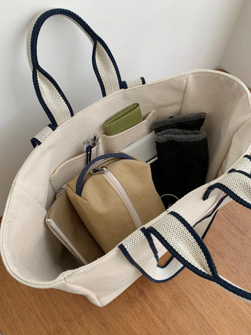 Handtasche 2023 neuer Trend große Kapazität Mode Umhängetasche einfache College Canvas Tasche Hersteller Großhandel_voghion.com