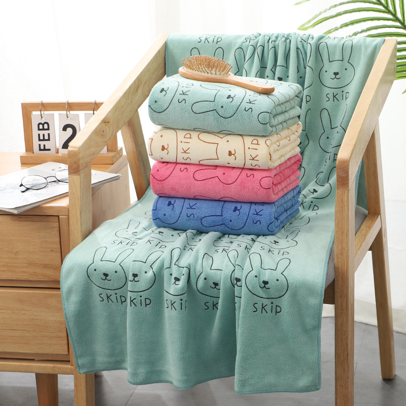Dry hair towel bath towel factory thickened absorbent gift embroidered LOGO microfiber bath towel