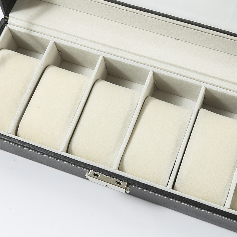 Exquisite jewelry mechanical and electronic high-end 6 watch box display box wholesale leather storage box jewelry box