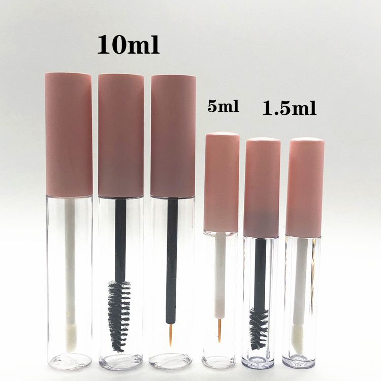 50 support printing pink eyelash growth liquid empty tube 1.5ml glue bottle lip gloss tube lip glaze bottled 10ml