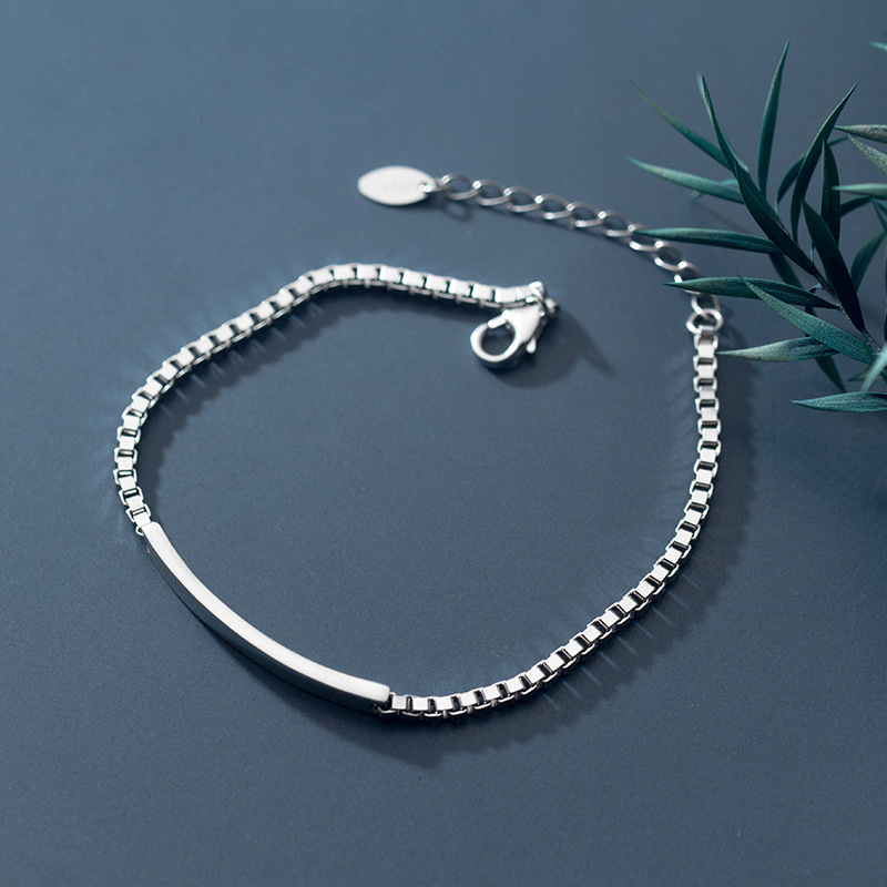 Personalized best friend bracelet simple one-line chain trendy cool bracelet Korean style niche design jewelry