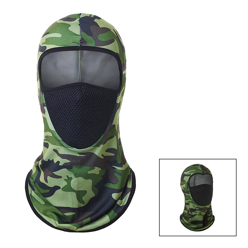 Cross-border hot selling ice silk riding head cover summer sunscreen breathable mask sports outdoor dust-proof camouflage