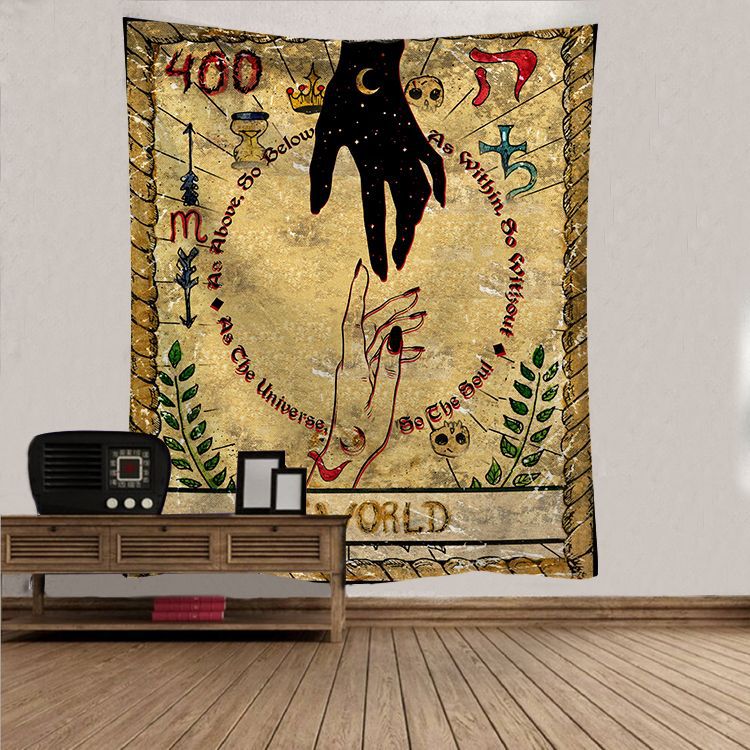 Factory direct foreign trade supply Net red explosive hanging cloth psychedelic tarot decorative Tapestry bedroom study background cloth