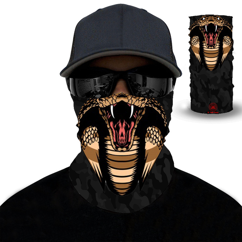 New Clown Skull Sunscreen Beard 3D Outdoor Magic Headscarf Riding Motorcycle Sport Face Scarf Mask for Men and Women