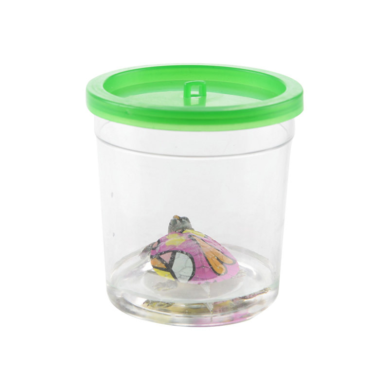 Reptile Feeding Box Creative Small Mini Turtle Tank Bucket Jellyfish Cup Plastic Fish Tank Transparent Insect Cup