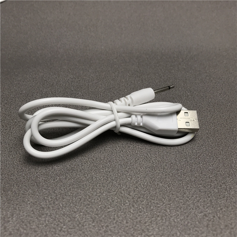 usb to 2.5 Audio Mono Charging Cable 1 m 17.4mm Face Washing Instrument Sex Products 2.5 Round Charging Cable