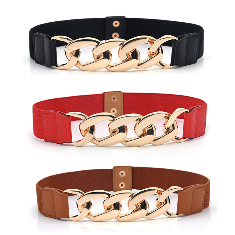 Elastic Belt Decorative Elastic Waist Seal Fashion All-match Dress Narrow Belt Women's Coat Coat Spot