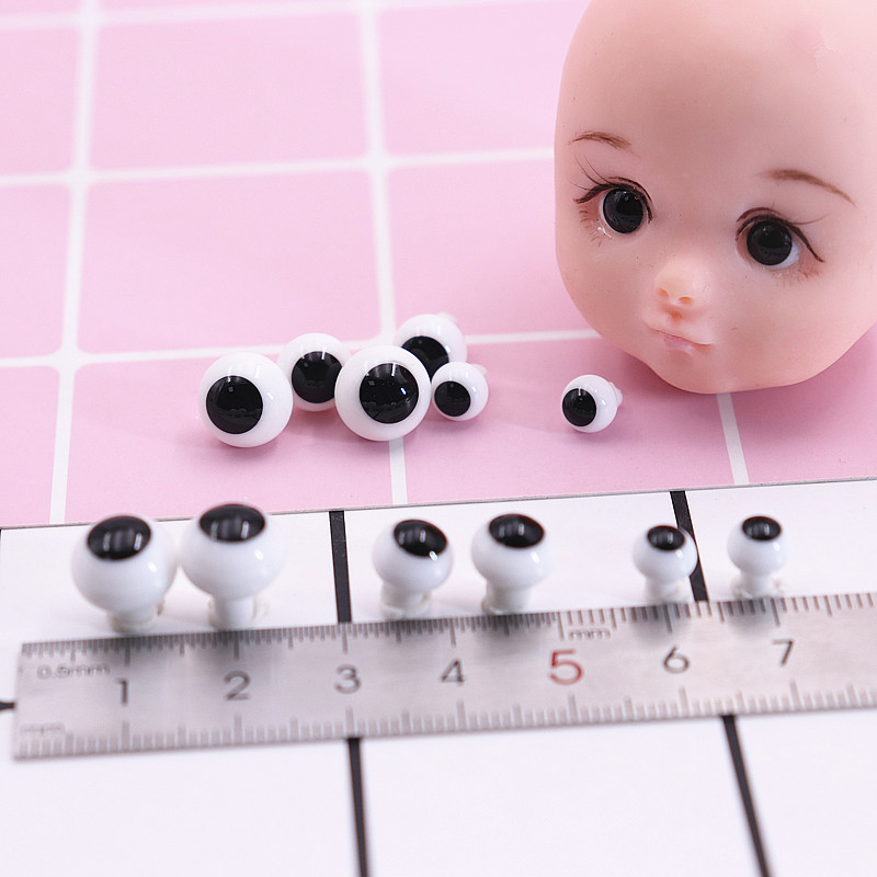 Мягкая голова Тао Ва черные жемчужные глаза 6 8 BJD глиняная голова ob11 кукольные глаза стеклянные глаза