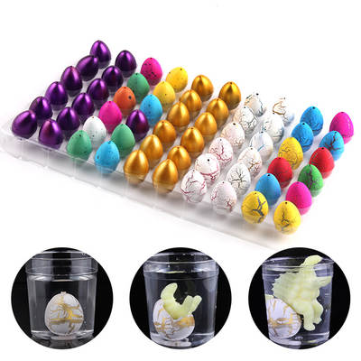 Factory Direct supply cross-border hot sale small size dinosaur egg incubation egg bubble water expansion children's educational stall toys wholesale