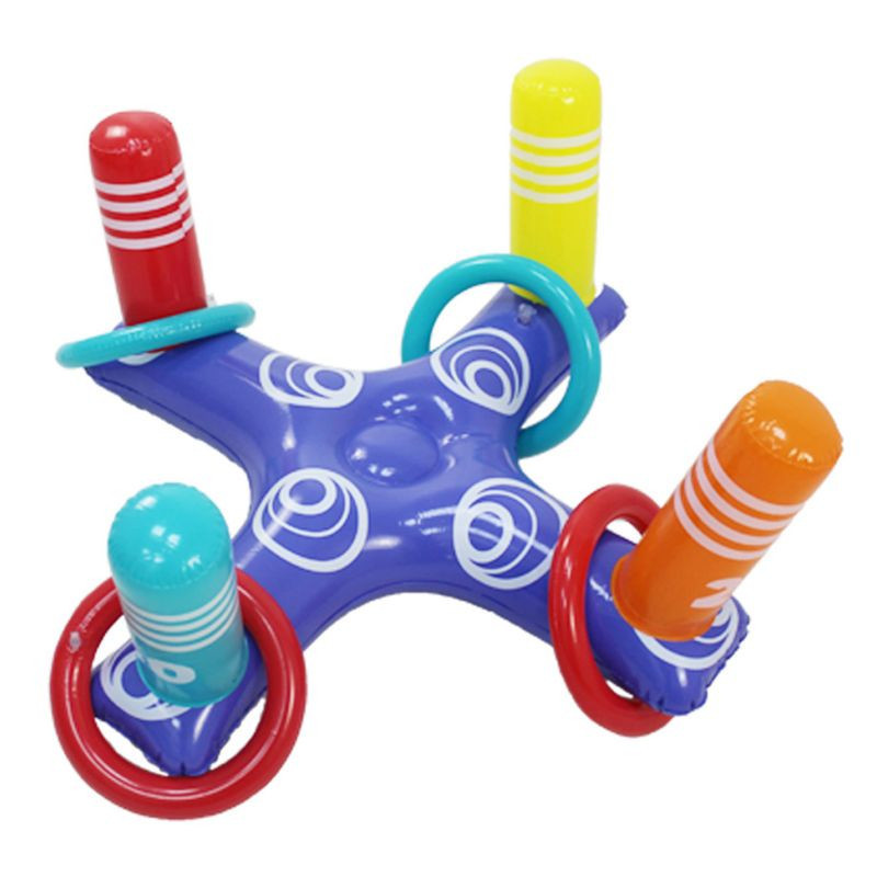 Inflatable cross ferrule PVC inflatable floating row water entertainment interactive game outdoor play inflatable toy