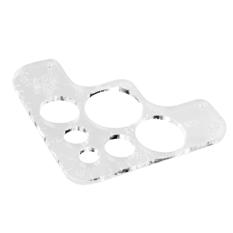 Acrylic R gauge round angle gauge DX20 rounded corner template handmade DIY version template 90 * 90mm