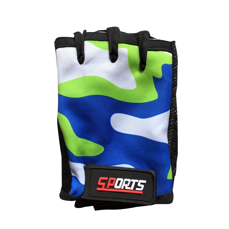New children's riding half finger gloves high elastic outdoor sports roller skating mountain bike children's gloves manufacturers wholesale